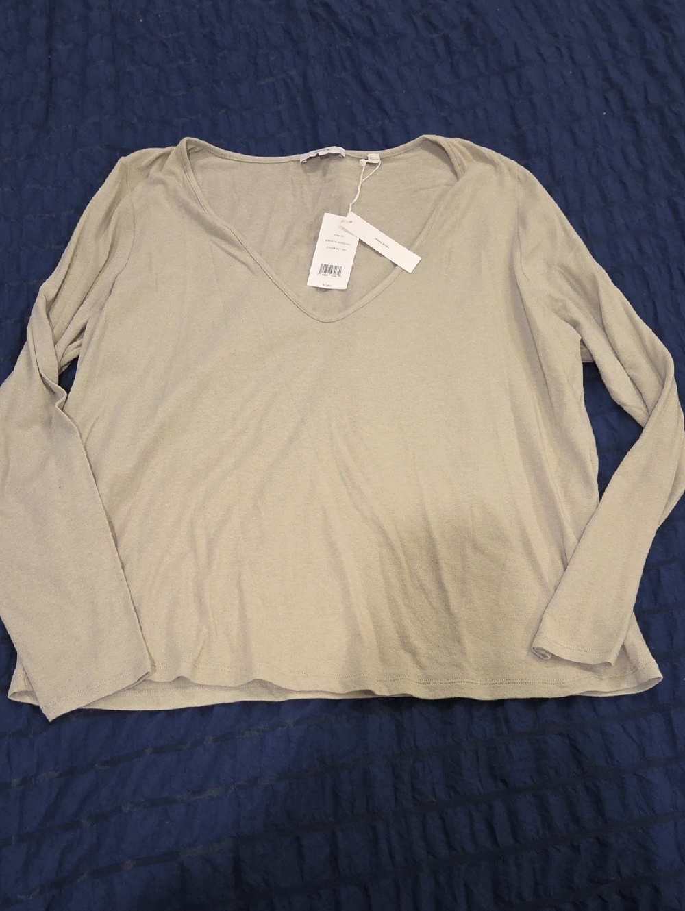 Buttery Soft Vince Light Sage V-Neck Long Sleeve Top Size XXL! New With Tags!